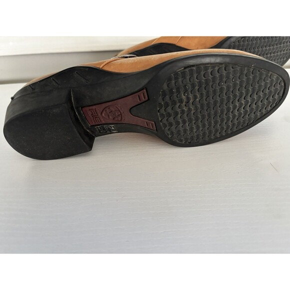 Ariat Women’s Tan Leather Slip On Clogs Heeled Shoes Size 8B Style 52321 - Picture 4 of 9